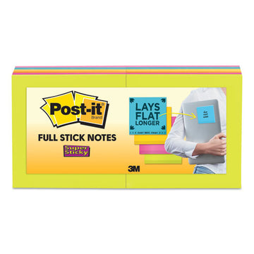 Post-it® Notes Super Sticky Full Stick Notes, 3 X 3, Energy Boost Collection Colors, 25 Sheets-pad, 12 Pads-pack freeshipping - TVN Wholesale